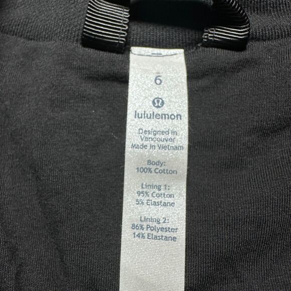 NWT Lululemon Forever Warm Quilted 1/4 Zip Pullover Sz 6 NOS 2017 BLK LW3AV2S - Picture 10 of 12